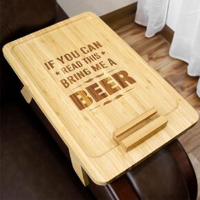 Mom Off Duty Couch Arm Tray - Mom Gifts from Daughters Sons - Mom Birthday Gifts, Mother 's Day Gifts, Valentines Day Gifts for Mom for Mom