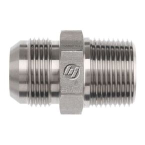 Brennan 2404-16-16-SS, Stainless Steel JIC Tube Fitting, 16MJ-16MP Adapter, 1" Tube OD x 1"-11-1/2 NPTF Male