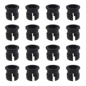 Hao Pro 5mm Plastic Diode Mounting Holder Securely Fasten Extra Support Clean Appearance LED Light Panel Mounting Socket Black 50 Pieces for DIY Electronics Switch Board Garage Bays