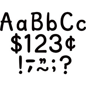 Teacher Created Resources Black 4" Modern Classic Letters Combo Pack