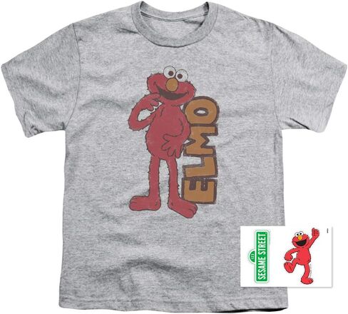 Sesame Street Vintage Elmo & Stickers Toddler Little Boys & Girls T Shirt & Stickers in Saudi Arabia