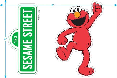 Sesame Street Vintage Elmo & Stickers Toddler Little Boys & Girls T Shirt & Stickers in Saudi Arabia