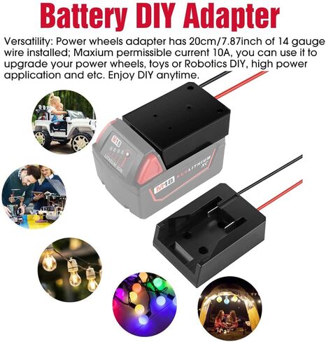 150W Powered Inverter for Milwaukee 18V M18 Battery with Power Wheels Adaptor AC110V-120V&150W&2-USB&DC18V，Powered Inverter for Camping, Hiking, Traveling（Inverter only） in Saudi Arabia