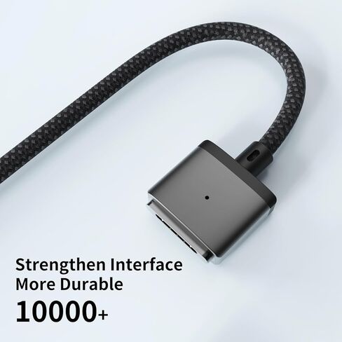 Tttyruei 140W USB-C إلى كابل مغناطيسي 3، كابل شحن مغناطيسي 6.6FT/2M لجهاز MacBook Air 2024 M3 13/15 بوصة، MacBook Pro 2023 M2 Pro & Max 14"16"، MacBook Air 2022/2023 M2، MacBook Pro 2021 Max&M1 14 "16" in Kuwait
