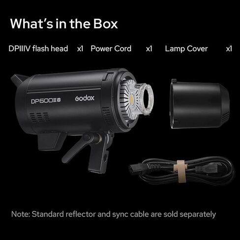Godox DP600III-V DP600IIIV 600Ws Studio Flash Light - Bowens Mount Photography Lighting with Built-in 2.4G Wireless X System & 30W Modeling Lamp for Photographic Studio Portrait Shooting in Saudi Arabia