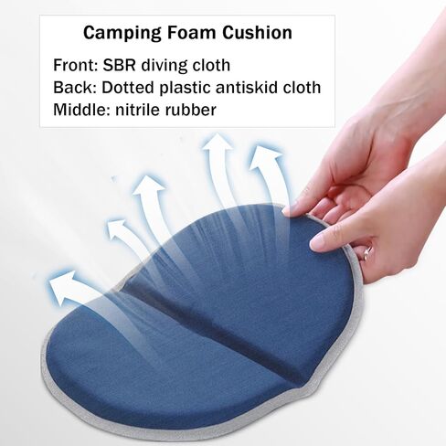 وسادة مقعد صغيرة محمولة من العلامة التجارية، وسادة مقعد إسفنجية خفيفة الوزن قابلة للطي، وسادة مقعد مضادة للانزلاق، للاستخدام في الهواء الطلق، والنزهات، وحقائب الظهر، وتسلق الجبال، والمشي لمسافات طويلة، والاستاد والسفر. (القوات البحرية) in Kuwait