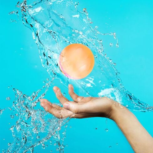 Reusable Water Balloons Magnetic for Boys & Girls - Latex-Free Silicone Refillable Water Bombs Quick Fill Self Sealing Water Splash Balls for Outdoor Summer Pool Party Kids Adults (Small, 12, Count) in Saudi Arabia