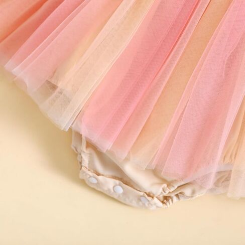 Kishawna Newborn Baby Girls Clothes Mesh Sleeveless Romper Tutu Dress Butterfly Wing Princess Skirt Hem Jumpsuits in Saudi Arabia