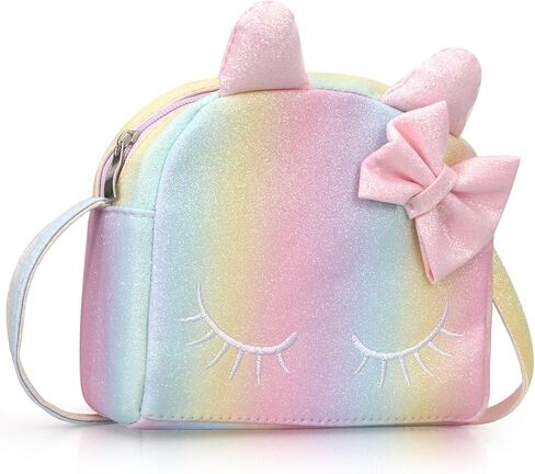 حقيبة كروس لطيفة على شكل قطة للفتيات الصغيرات حقائب كروس بعقدة على شكل فيونكة للأطفال الصغار محفظة صغيرة عبر الجسم محفظة حقائب كتف حقيبة يد محافظ عبر الجسم مع آذان قطة in Kuwait