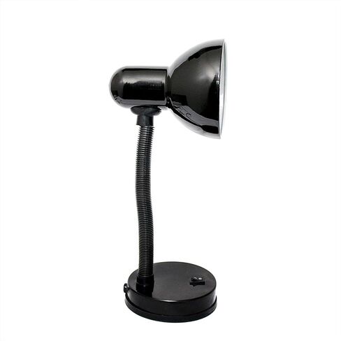 Simple Designs LD1003-BLK-12PK Basic Metal Desk Lamp 12 Pack Set with Flexible Hose Neck for Office, Bedroom, College Dorm, Bookshelf, Black, 12 Pack in Saudi Arabia