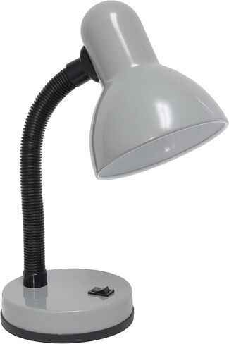 Simple Designs LD1003-BLK-12PK Basic Metal Desk Lamp 12 Pack Set with Flexible Hose Neck for Office, Bedroom, College Dorm, Bookshelf, Black, 12 Pack in Saudi Arabia