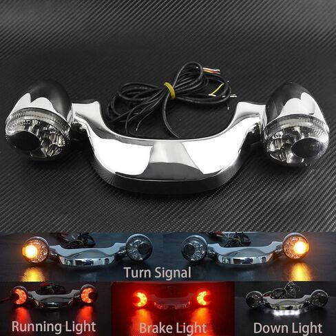 مؤشر ضوء إشارة الانعطاف الخلفي YHMTIVTU مناسب لدراجة Harley Touring Street Glide Road Glide FLTRX FLTRXS FLHX FLHXS 2010-2019 in Kuwait