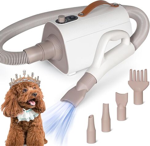 مجفف شعر الحيوانات الأليفة من LBFO، مجفف للكلاب عالي القوة، مجفف للحيوانات الأليفة منزلي عالي السرعة مع ضبط ذكي لدرجة الحرارة، مجفف حديث للعناية بالحيوانات الأليفة مع 4 فوهات للمنزل، محطة غسيل الحيوانات الأليفة، السفر in Kuwait