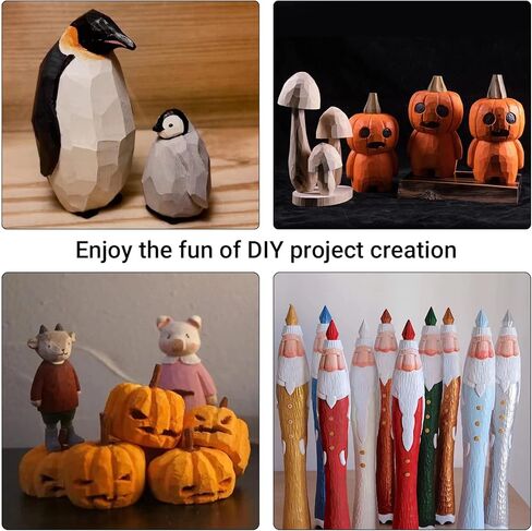 10 Pcs Lager Unfinished Basswood Carving Blocks Fits Wood Carving Tools,Whittlng Kit for Wood Carving Beginners and Professionals in Kuwait