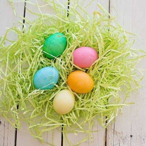 Joepen 8.8oz (250g) Easter Grass Recyclable Paper Shred Light Blue Easter Basket Stuffers Filler for Egg Hunt Easter Party Decoration in Saudi Arabia