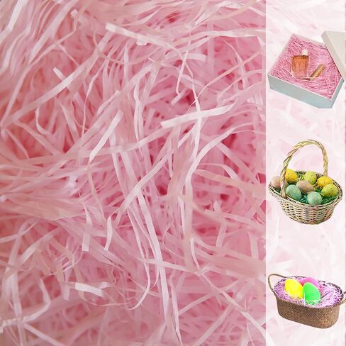 Joepen 8.8oz (250g) Easter Grass Recyclable Paper Shred Light Blue Easter Basket Stuffers Filler for Egg Hunt Easter Party Decoration in Saudi Arabia