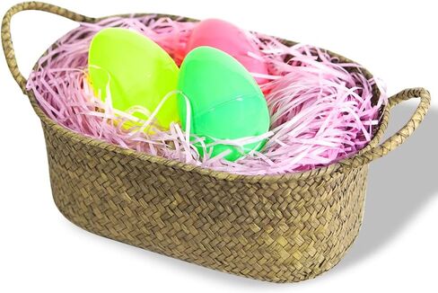 Joepen 8.8oz (250g) Easter Grass Recyclable Paper Shred Light Blue Easter Basket Stuffers Filler for Egg Hunt Easter Party Decoration in Saudi Arabia