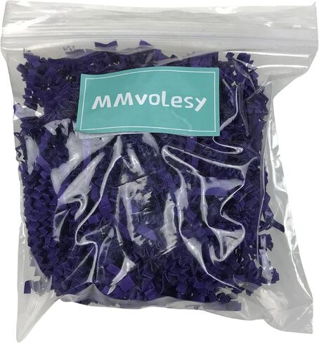 MMvolesy Black MetallicSolid Colored Crinkle Paper Filler for Gift Wrap and Basket Filler for Gift Box Filling Cut Paper Shred Filler 2LB in Saudi Arabia