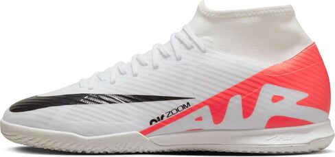 حذاء كرة قدم عالي للرجال من NIKE، أبيض قرمزي ساطع وأسود، 12 in Saudi Arabia