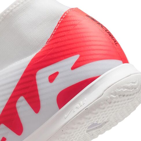 حذاء كرة قدم عالي للرجال من NIKE، أبيض قرمزي ساطع وأسود، 12 in Saudi Arabia