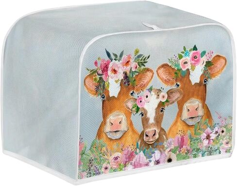 Butterfly Toaster Covers Bling Bread Maker Oven Protector Covers 2 Slice Toaster Dust Proof Fingerprint Covers Kitchen Accessories for Decor, Blue in Saudi Arabia