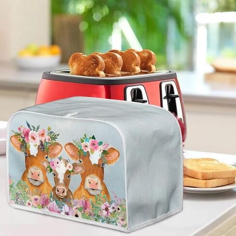 Butterfly Toaster Covers Bling Bread Maker Oven Protector Covers 2 Slice Toaster Dust Proof Fingerprint Covers Kitchen Accessories for Decor, Blue in Saudi Arabia