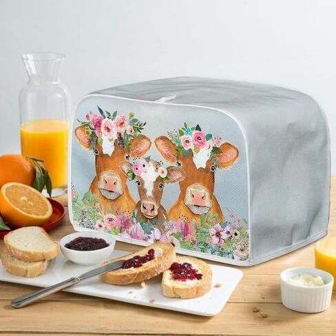 Butterfly Toaster Covers Bling Bread Maker Oven Protector Covers 2 Slice Toaster Dust Proof Fingerprint Covers Kitchen Accessories for Decor, Blue in Saudi Arabia