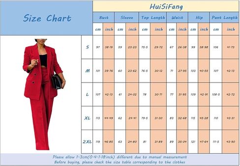 Women's Business Casual Suits 2 Piece Dressy Blazer and Loose Straight Leg Pants Set in Saudi Arabia