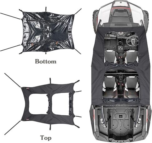 RZR Mesh Soft Top, Goldfire Convertible RZR Canvas Fabric Roof Top with Sunroof Fits for RZR XP 1000 Turbo 900 (2 Seater) in Saudi Arabia