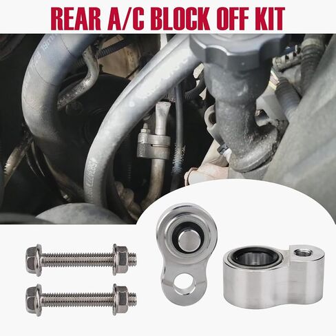 3 مرايا خلفية AC Block Off Kit Line Terminator متوافقة مع الهواء الخلفي 2014-2019 شيفروليه سوبربانز، جي إم سي سوبربانز 1500 2500، يوكون دينالي XL، تاهو كاديلاك إسكاليد مع غسالات HNBR، تعليمات in Saudi Arabia