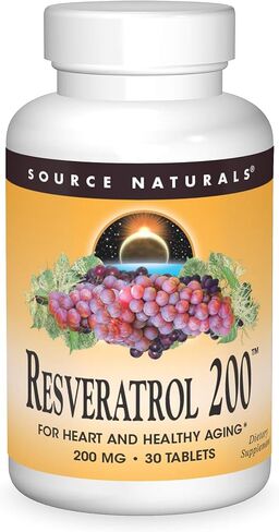 Source Naturals Resveratrol, for Heart and Healthy Aging* 200 mg - 30 Tablets in Saudi Arabia