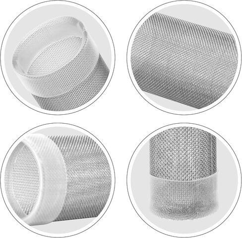 QISXYE Aquarium Stainless Steel Inflow and Outflow Screen Protector Suitable for Pipe Diameter 0.47in-0.55in (12-14mm) in Saudi Arabia