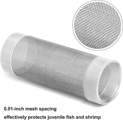 QISXYE Aquarium Stainless Steel Inflow and Outflow Screen Protector Suitable for Pipe Diameter 0.47in-0.55in (12-14mm) in Saudi Arabia