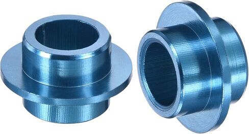 M METERXITY 8 Pack Spacers - Inline Axle Bushing Wheel Center Spacer Aluminum, Apply to Roller Skating/Outdoor Sports (0.4" H, Blue) in Saudi Arabia