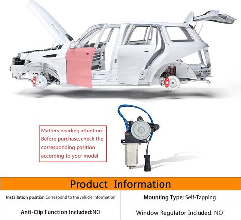 محرك نافذة كهربائي HXHAUTO 2 دبابيس متوافق مع دودج رام 1500 فان 2500 فان 3500 فان أمامي يسار وكرايسلر سيبرينغ خلفي يسار قابل للتحويل وجيب شيروكي 4 باب أمامي يسار أو خلفي يسار 742-352 in Kuwait
