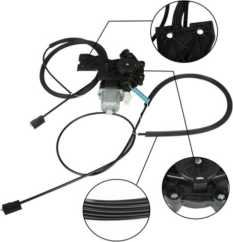 LABLT Rear Power Sliding Window Motor Cable Assembly Replacement for 2009-2014 Ram 1500 2010-2014 2500 3500 5179978AA 68054772AB in Saudi Arabia