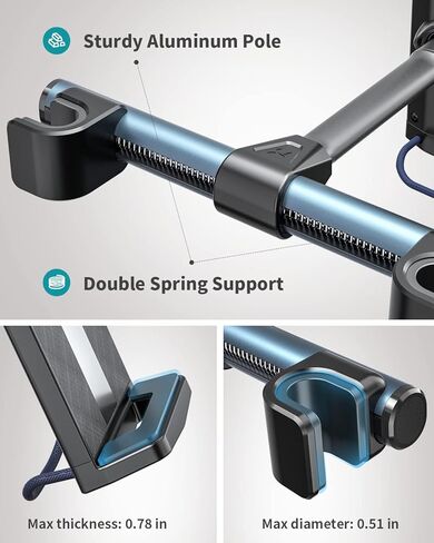 حامل الكمبيوتر اللوحي APPS2Car لمسند رأس السيارة، حامل iPad للمقعد الخلفي للسيارة، ذراع معقوفة قابل للتعديل ودوران 360 درجة مناسب لجهاز iPad Pro Air Mini/Samsung Tabs/Kindles أو الأجهزة الأخرى مقاس 4.7-12.9 بوصة in Kuwait