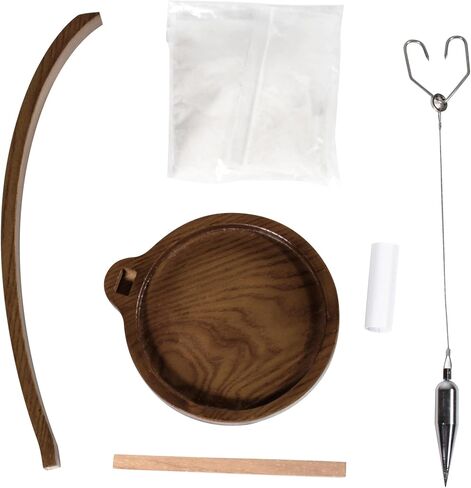 Kihomi Wooden Sand Pendulum for Desk | Creative Swinging Sand Tracing Pendulum | Magical Kinetic Decor for Zen Office and Home Decor | Relaxing Accessories for Tensegrity and Ornament Gifts (Brown) in Saudi Arabia