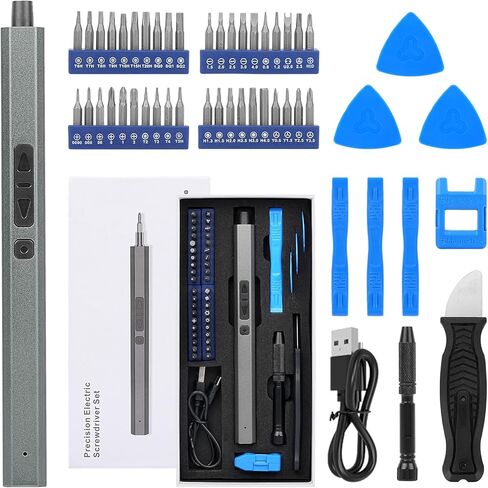 Mini Electric Screwdriver, VIPITH 50 in 1 Precision Screwdriver Cordless Screwdriver Kit with 40 Magnetic Bits, Power Screwdriver Set Repair Tool for Phone Camera Laptop Watch Computer in Kuwait