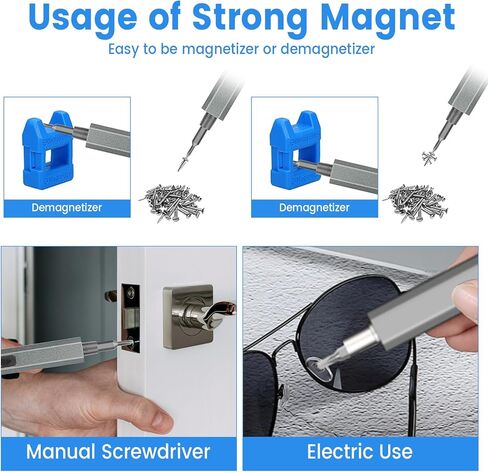 Mini Electric Screwdriver, VIPITH 50 in 1 Precision Screwdriver Cordless Screwdriver Kit with 40 Magnetic Bits, Power Screwdriver Set Repair Tool for Phone Camera Laptop Watch Computer in Kuwait