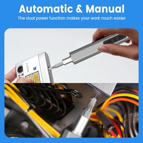 Mini Electric Screwdriver, VIPITH 50 in 1 Precision Screwdriver Cordless Screwdriver Kit with 40 Magnetic Bits, Power Screwdriver Set Repair Tool for Phone Camera Laptop Watch Computer in Kuwait