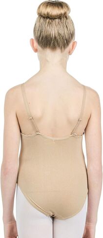 Danzcue Girls Nude Seamless Undergarment Camisole Leotard with Adjustable Straps in Saudi Arabia
