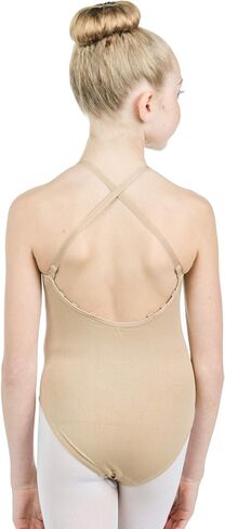 Danzcue Girls Nude Seamless Undergarment Camisole Leotard with Adjustable Straps in Saudi Arabia