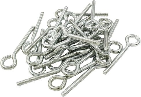Litoexpe M5x40mm Eye Bolts Kit, 30pcs Carbon Steel Eye Hooks with Shoulder Lifting Rings, Threaded Eyebolts with Hex Nuts in Saudi Arabia