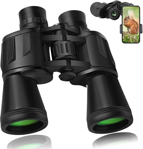 20x50 Compact Binoculars with Low Light Night Vision, HD Professional/Daily Waterproof Telescope for Outdoor Hunting, Bird Watching, Sightseeing Fit for Adults with BAK4 Prism FMC Lens in Saudi Arabia