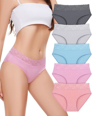 ملابس داخلية قطنية من Sunm Boutique للنساء سراويل داخلية من الدانتيل سراويل بيكيني نسائية ناعمة مثيرة تسمح بالتهوية in Saudi Arabia