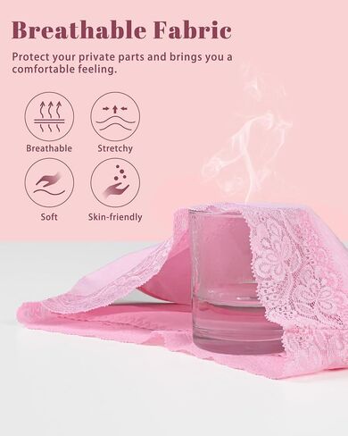 ملابس داخلية قطنية من Sunm Boutique للنساء سراويل داخلية من الدانتيل سراويل بيكيني نسائية ناعمة مثيرة تسمح بالتهوية in Saudi Arabia