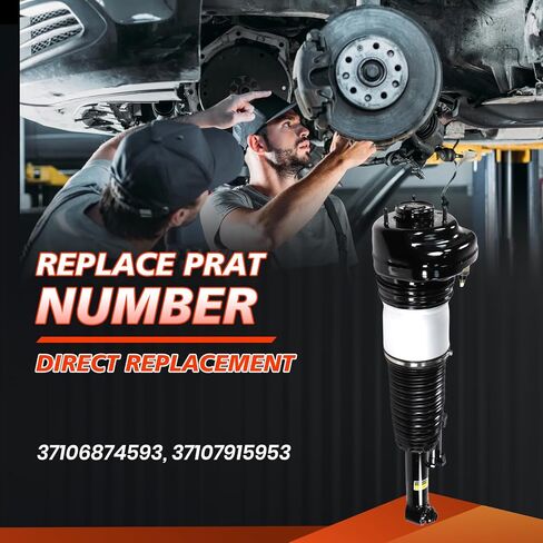 YDMON 37106874593 دعامة صدمات التعليق الهوائي الخلفي الأيسر، متوافقة مع B-M-W 7-Series G11 G12 740i 750i 760i 2016-2022، استبدال جزء ممتص الصدمات للتعليق الهوائي للسيارات 37107915953 in Saudi Arabia