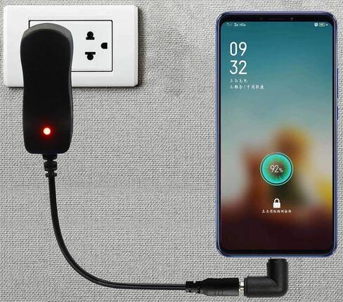 90 Degree Type C USB Male to DC 5.5x2.1mm Female Connector DC Barrel Jack Power Adapter for Type C USB Charging Device (2Pack) in Kuwait