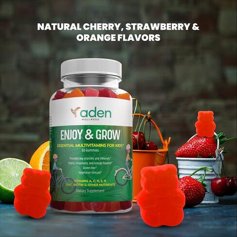 علكات فيتامين ب المتعددة للأطفال - مع مركب ب ب6، ب12، ب9 (حمض الفوليك)، ب7 (البيوتين)، ب5 (حمض البانتوثينيك)، أ، ج، د، هـ، الزنك، اليود، الإينوسيتول - الطاقة، الجهاز العصبي، دعم المناعة - الغلوتين حر in Kuwait